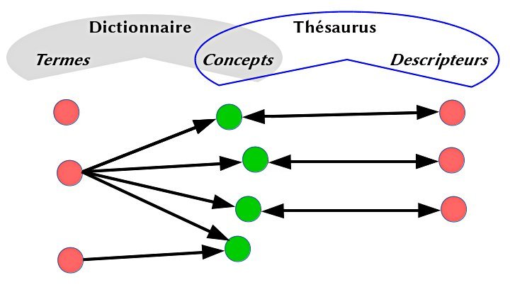 comparaison dictionnaire-thésaurus